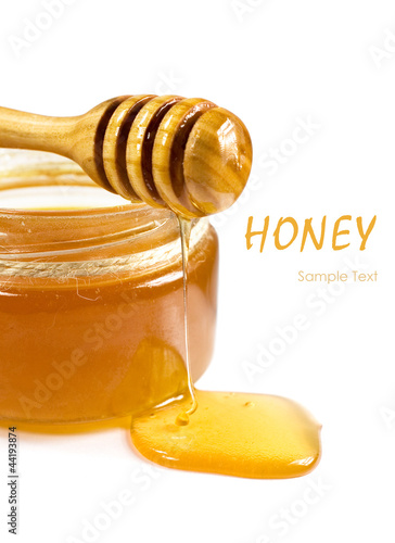 Photo: sweet honey in a glass jar sweet honey in a glass jar
