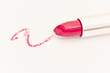 red pink lipsticks with stroke