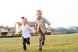playful childhood siblings