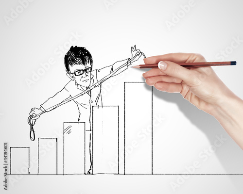 Photo: Drawing about success in business Drawing about success in business
