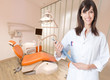 Smiling young hygienist