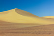 Pyramid in sand in desert. Egypt.