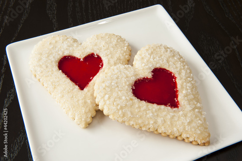 Photo: Two Valentines Cookies Two Valentines Cookies