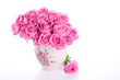 Pink roses in vase