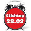 Wecker  - Stichtag 28.02
