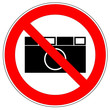 Verbotszeichen - Fotografieren