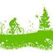Mountainbike Vektor Silhouette