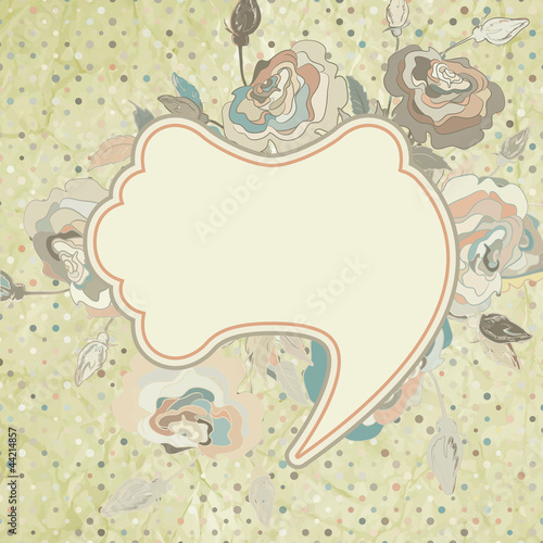 Vektor: Vector greeting card with flower. EPS 8 Vector greeting card with flower. EPS 8