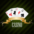 vector illustration poker poster casino