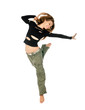 young woman dancing