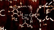 Vidéo : Chemistry formulas and symbols floating in 3D space Chemistry formulas and symbols floating in 3D space