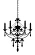 Vector illustration of chandelier