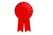 Illustration: Blank award ribbon rosette Blank award ribbon rosette