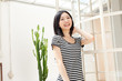 Beautifu young woman relaxing in the room