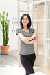 Beautifu young woman relaxing in the room