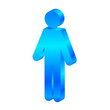 Vector male 3d icon