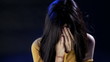 Video: Woman crying showing bruises and blood Woman crying showing bruises and blood