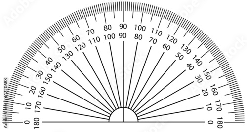 Vector: Vector illustration of protractor Vector illustration of protractor