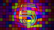 Retro disco style countdown.