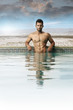 Man in pool