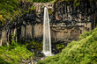 basalt waterfall, svartifoss, iceland
