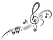 Noten, Notenschlüssel, Musiknoten, Musik