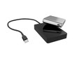 External hard drive on white