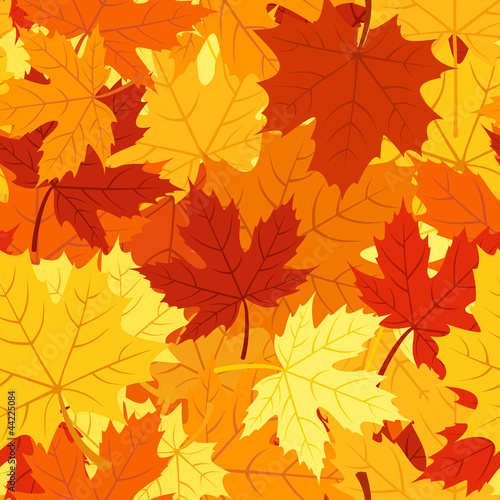 Vektor: Seamless pattern with autumn maple leaves. Vector EPS 8. Seamless pattern with autumn maple leaves. Vector EPS 8.
