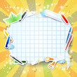 Vector: School background with bubble School background with bubble