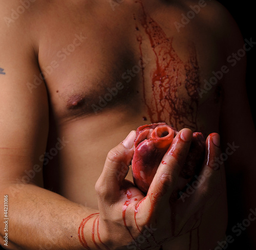 Photo: Bloody hand Bloody hand