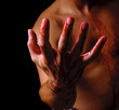 Bloody hand