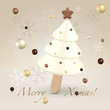 Chocolate sweet christmas greeting concept