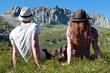 Entspannung während einer Wanderung