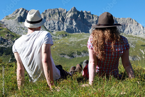 Photo: Entspannung während einer Wanderung Entspannung während einer Wanderung