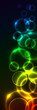 Background side element with colorful circles