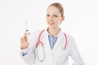 Medical caucasian woman