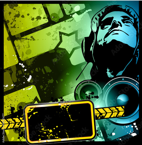 Vector: Disco club flyer with a lot of abstract colorful design Disco club flyer with a lot of abstract colorful design