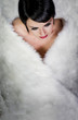 Photo: 20s style beautiful brunette female wearing fur 20s style beautiful brunette female wearing fur