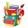 Vector: Back to school,school bag illustration Back to school,school bag illustration