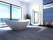 Exclusive Luxury Bathroom Interior by the sea | ocean