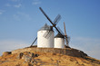 typical Spanish windmills in Consuegra, Spain
