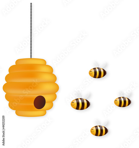Photo: Nette Biene Team und Bienenstock Nette Biene Team und Bienenstock