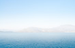 Photo: Seascape with mirage in fog, Greece Seascape with mirage in fog, Greece