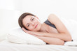 Girl on pillow