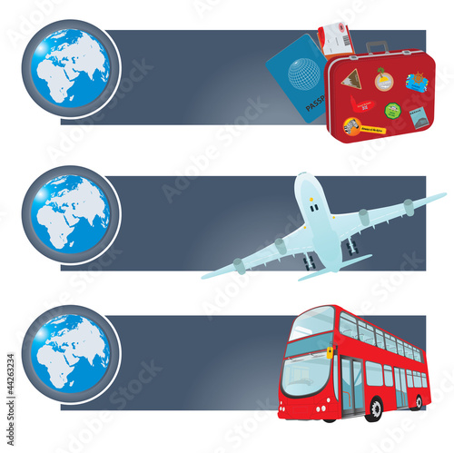 Vektor: Travel banners Travel banners