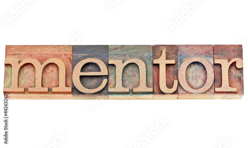 Photo: mentor word in letterpress wood type mentor word in letterpress wood type