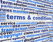 Terms and conditions poster design