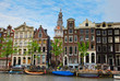 medieval houses of Amsterdam, Netherlands