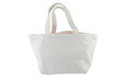 White cotton bag on white