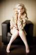 Lady in white stockings